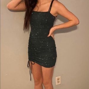Dark green homecoming dress